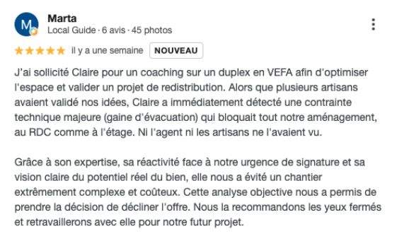 CASA H - avis client analyse avant achat duplex neuf VEFA